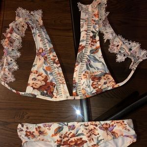 Zimmerman Floral & lace swim wear